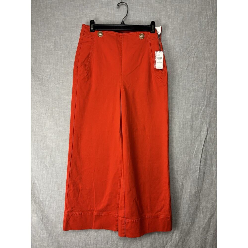 New Maeve by Anthropologie The Red/rouge Wide Leg Pants size 6 Tall